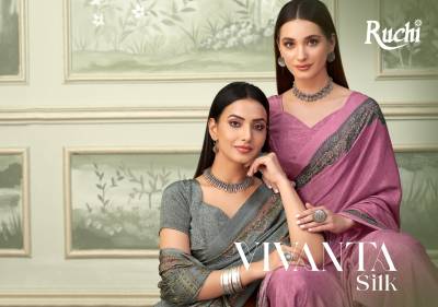 RUCHI VIVANTA SILK VOL-37 37501A TO 37503D DESIGNER SILK SAREE WHOLESALER IN INDIA